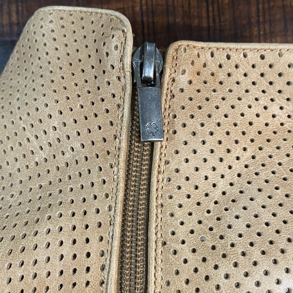 Lucky Brand perforated ankle booties in tan - Picture 2 of 5